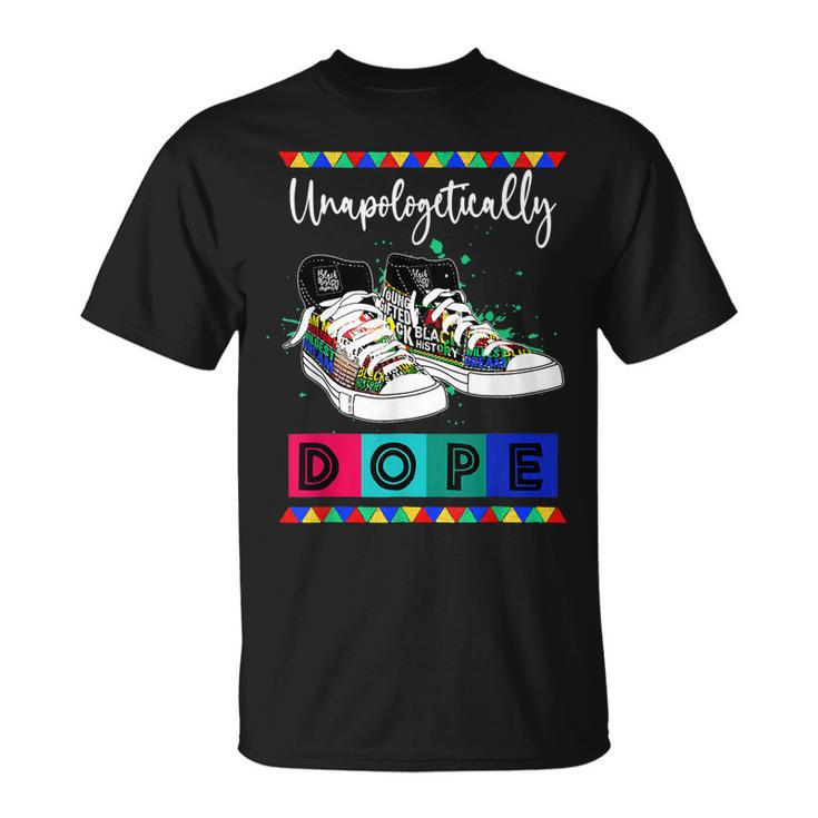 Unapologetically Shoes Black History Month Black History T-Shirt