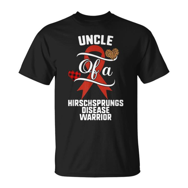 Uncle Hirschsprungs Disease Awareness Leopard Buffalo Plaid Unisex T-Shirt