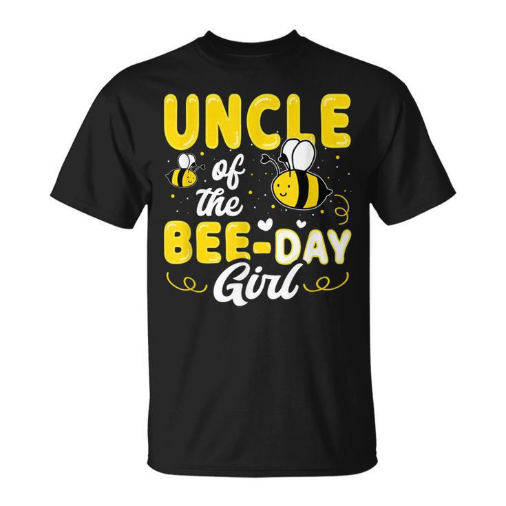 Uncle Of The Bee Day Girl Hive Party Matching Birthday Unisex T-Shirt