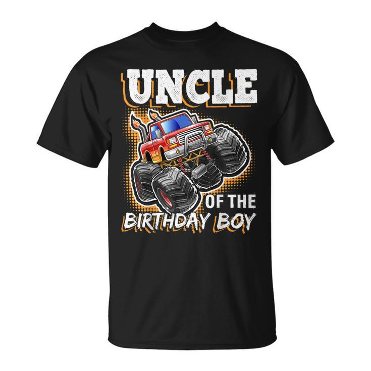 Uncle Of The Birthday Boy Monster Truck Birthday Gift Unisex T-Shirt