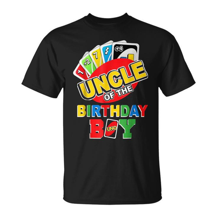 Uncle Of The Birthday Boy  Uno Dad Papa Father 1St Bday Unisex T-Shirt