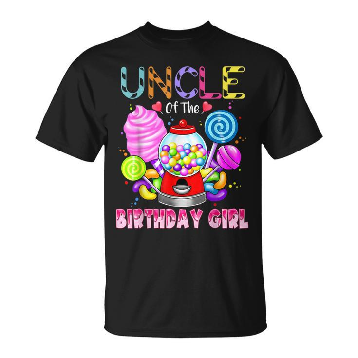 Uncle Of The Birthday Girl Candyland Candy Birthday Party  Unisex T-Shirt