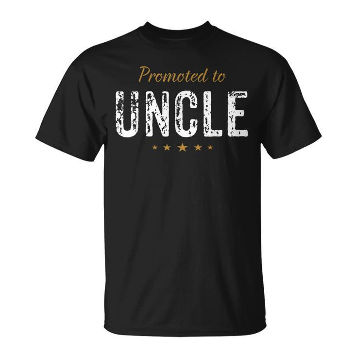Uncle To Be Promoted To Uncle Gifts Unisex T-Shirt
