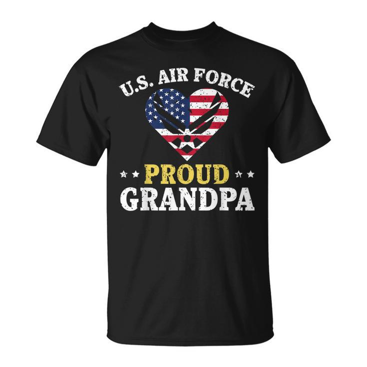 Us Air Force Proud Grandpa Funny Airman Grandpa T   Gift For Mens Unisex T-Shirt
