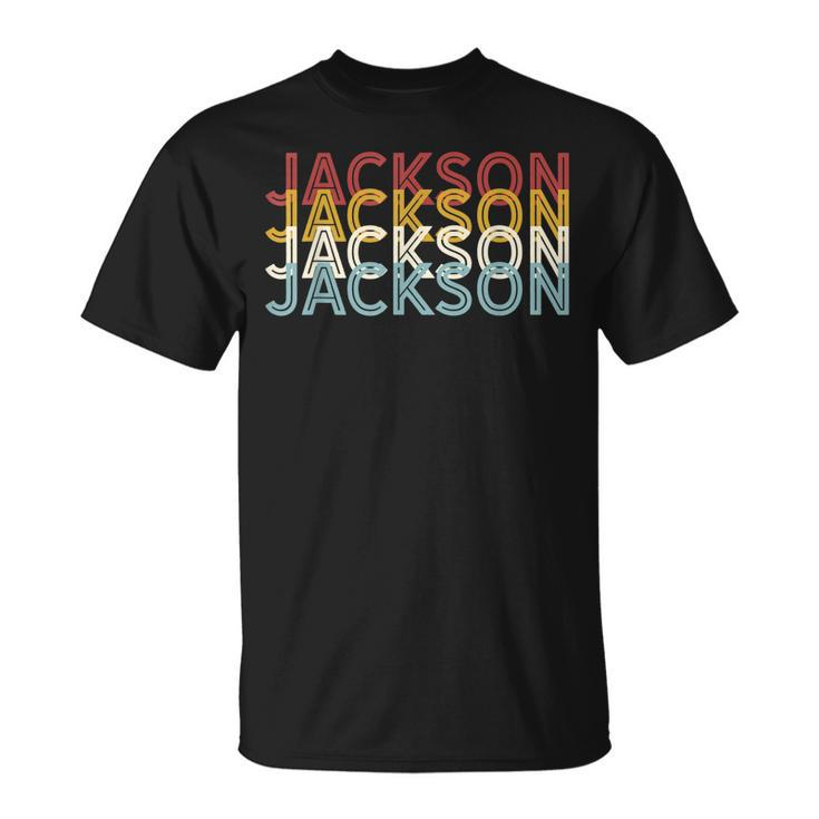 Us American City 70S Retro Usa Vintage Jackson T-Shirt