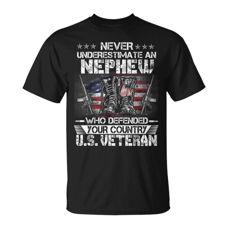 Us Veteran Nephew Veterans Day Us Patriot Patriotic T-Shirt