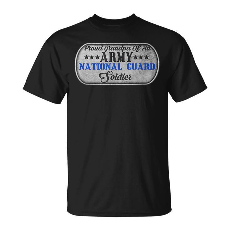Usa Proud Army National Guard Grandpa  Soldier Gift Unisex T-Shirt