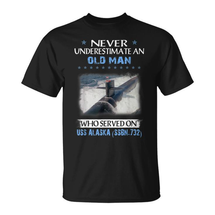 Uss Alaska Ssbn-732 Submarine Veterans Day Father Day T-Shirt