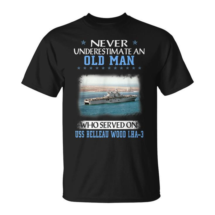 Uss Belleau Wood Lha-3 Veterans Day Father Day T-Shirt