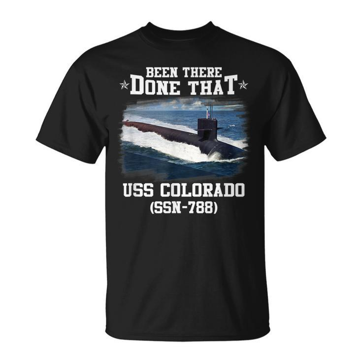Uss Colorado Ssn-788 Submarine Veterans Day Father Day T-Shirt