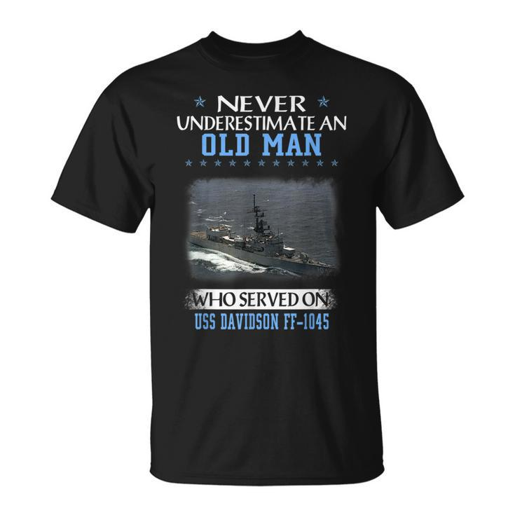 Uss Davidson Ff-1045 Veterans Day Father Day T-Shirt