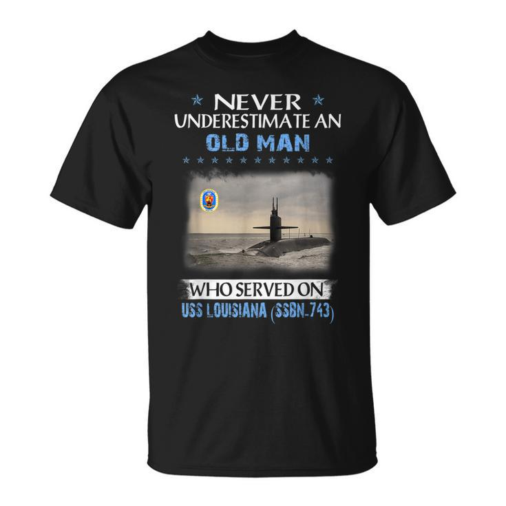 Uss Louisiana Ssbn-743 Submarine Veterans Day Father Day T-Shirt