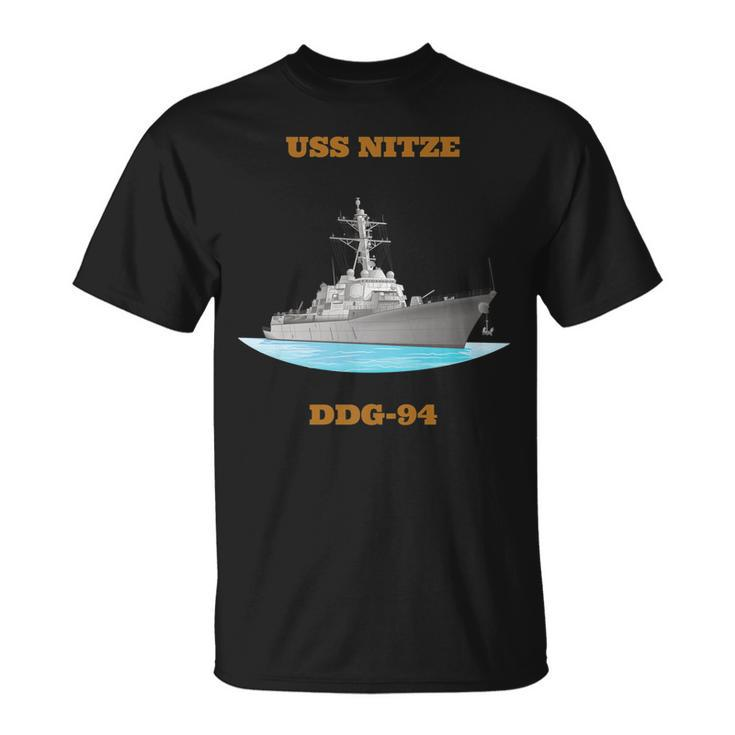 Uss Nitze Ddg-94 Navy Sailor Veteran T-Shirt