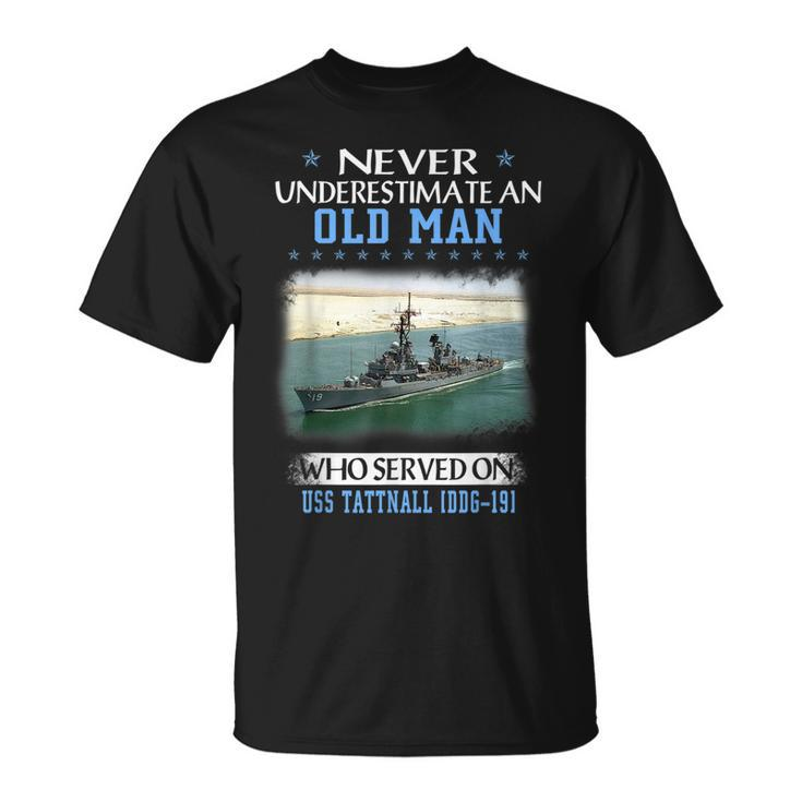 Uss Tattnall Ddg-19 Destroyer Class Veterans Day Father Day T-Shirt
