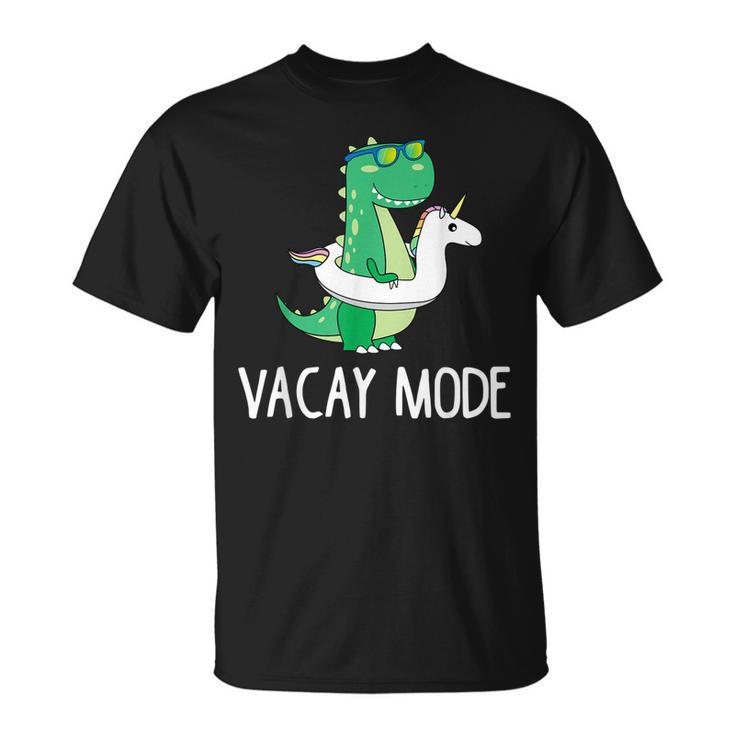 Vacay Mode Cute Dinosaur T  Funny Family Vacation Gift  Unisex T-Shirt