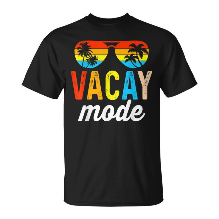 Vacay Mode Vintage Vacation Summer Cruise Family Holiday  Unisex T-Shirt