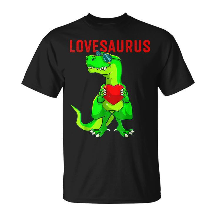 Valentines Day Dinosaur T Rex Boys Valentines Boys Kids T-shirt