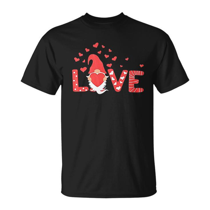Valentines Day Gnomes Love Heart Graphic Lover Couple T-shirt