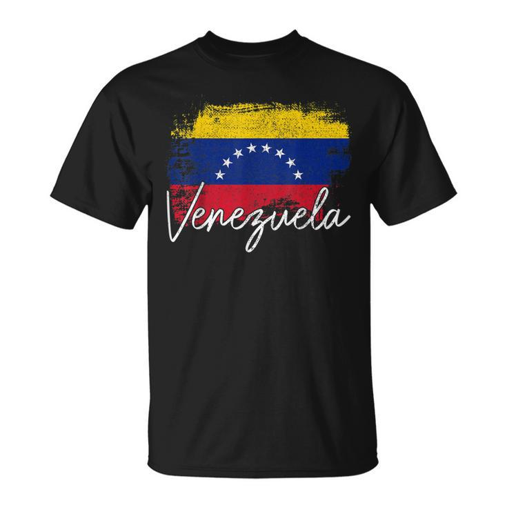 Venezuela Vintage Flag Venezuelan Pride Roots  Unisex T-Shirt