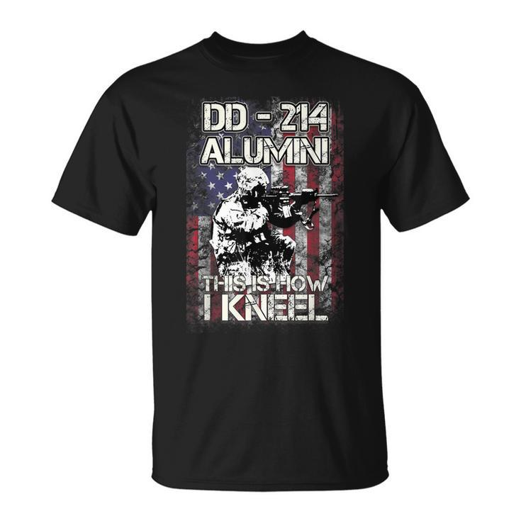 Veteran Dd-214 Alumni Armed Forces American Flag T-shirt