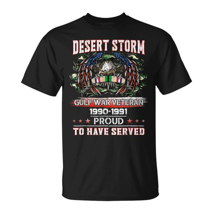 Veteran Desert Storm T Veteran Proud For Fathers Day T-Shirt