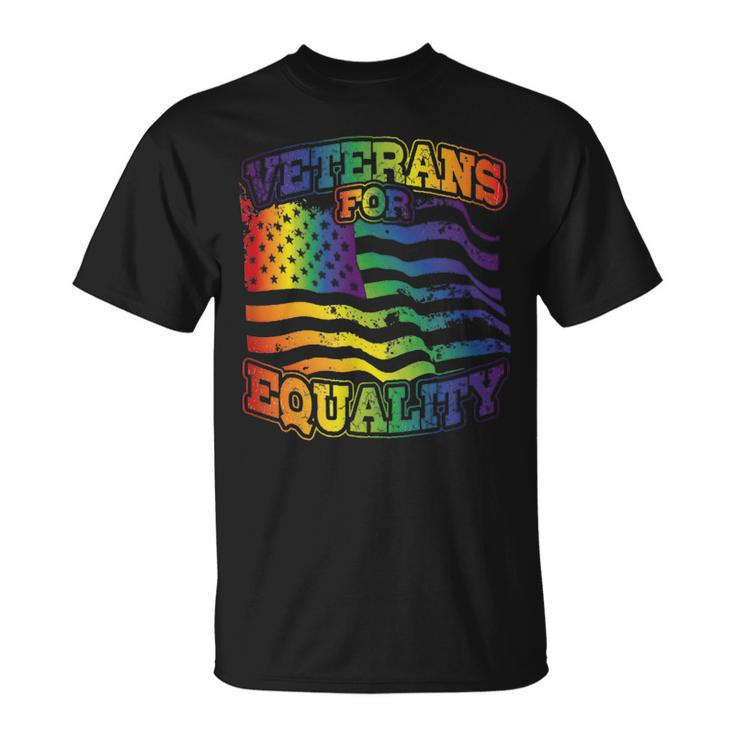 Veterans For Equality For Military Supporting Lgbtq Graphics Unisex T-Shirt