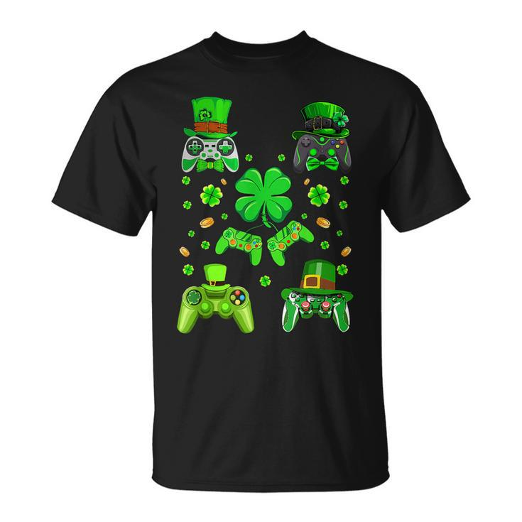 Video Game Controllers St Patricks Day Video Gamer T-Shirt