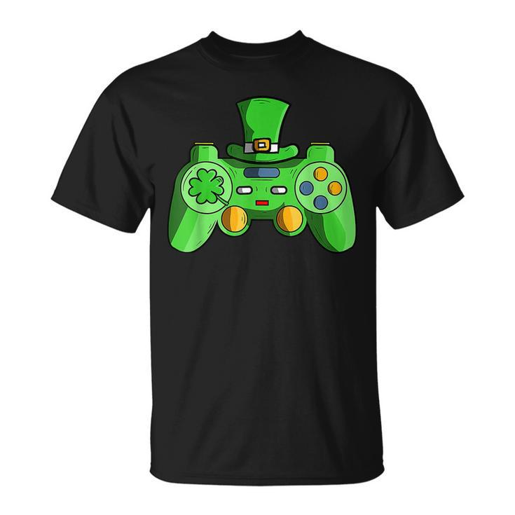 Video Game Gaming St Patricks Day Gamers For Boys T-Shirt