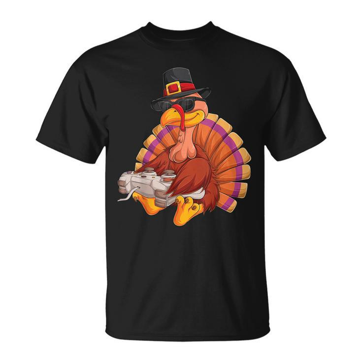 Video Game Thanksgiving Turkey Gamer Boys Ns Gaming T-shirt