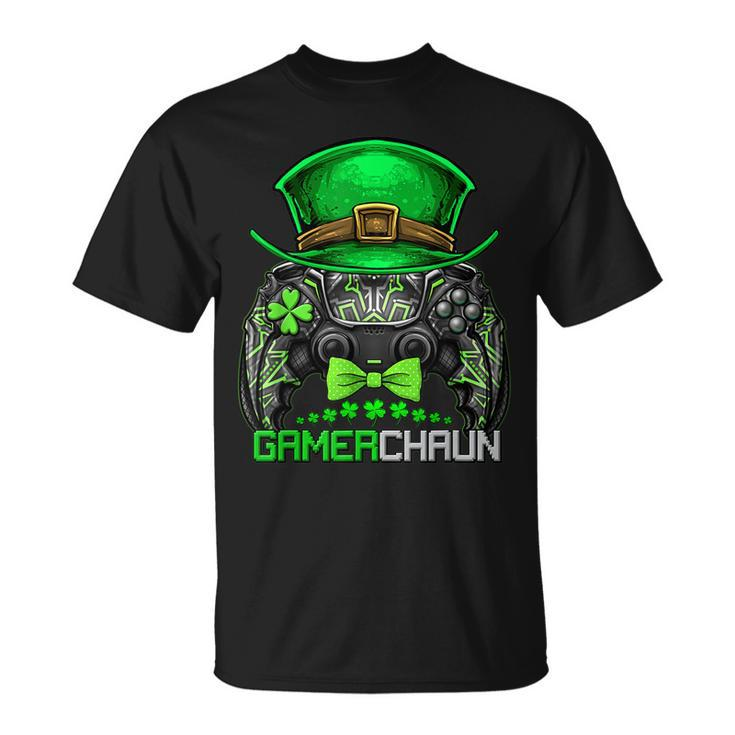 Video Gamer Leprechaun Gamers St Patricks Day Gamerchaun T-Shirt