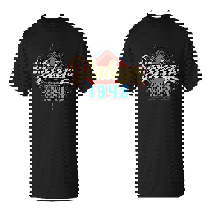 Vintage 1948 - Year Of Birth & Birthday Gift Unisex T-Shirt