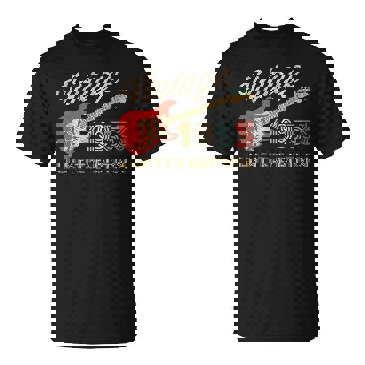 Vintage 1953 Limited Edition Guitar Year Of Birth Birthday  Unisex T-Shirt