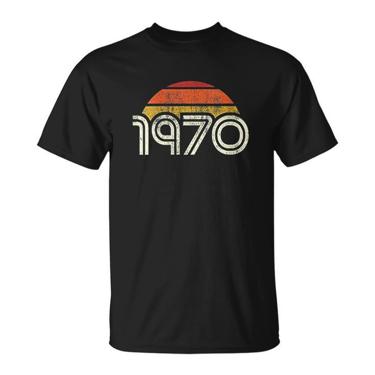 Vintage 1970 Retro Birthday T-shirt