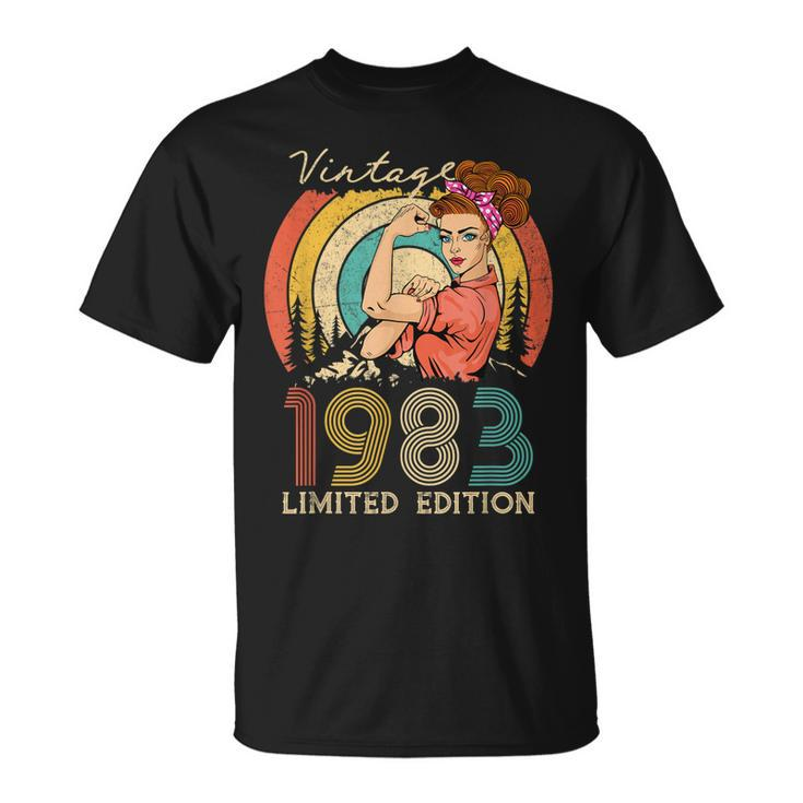 Vintage 40Th Birthday Ideas For Women Best Of 1983 T-Shirt