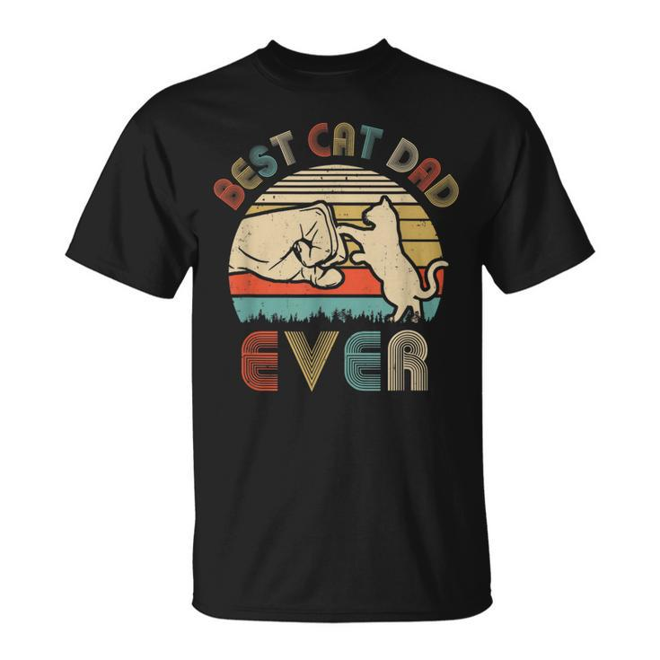 Vintage Best Cat Dad Ever Bump Fit Dat T-Shirt