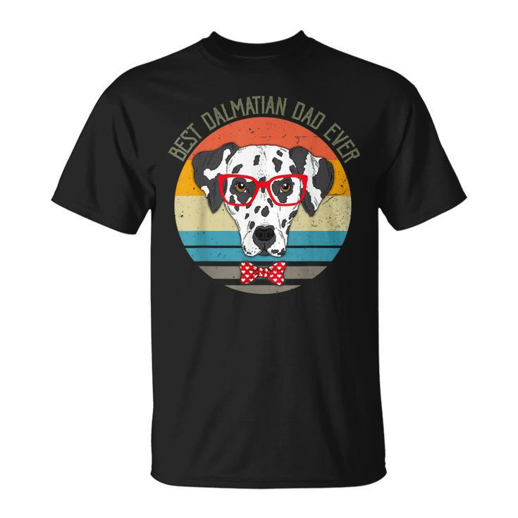 Vintage Best Dalmatian Dad Ever Dog  Dad Gift For Mens Unisex T-Shirt