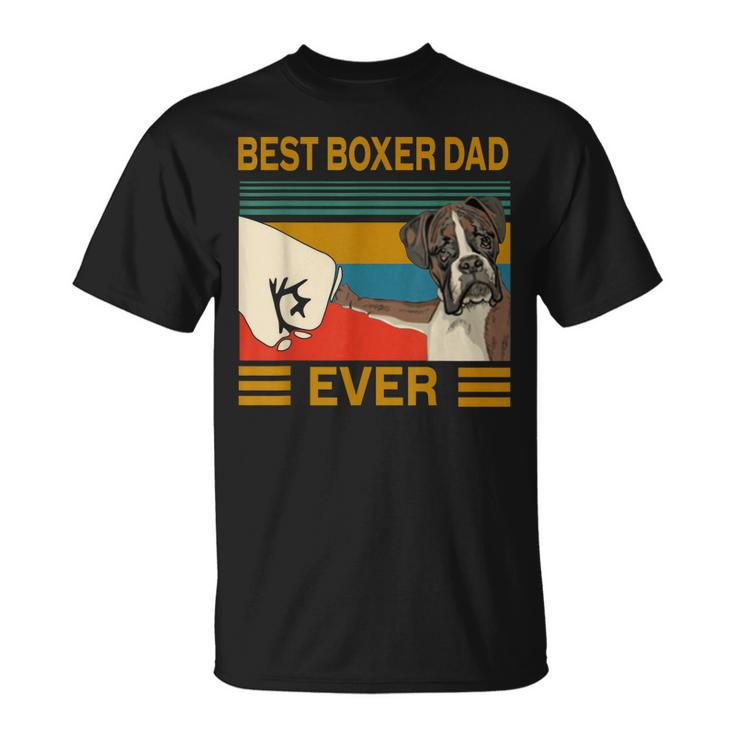 Vintage Best Dog Boxer Dad Ever Bump Fit T-Shirt