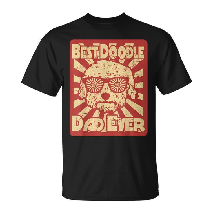 Vintage Best Doodle Dad Ever  Goldendoodle Dad Unisex T-Shirt