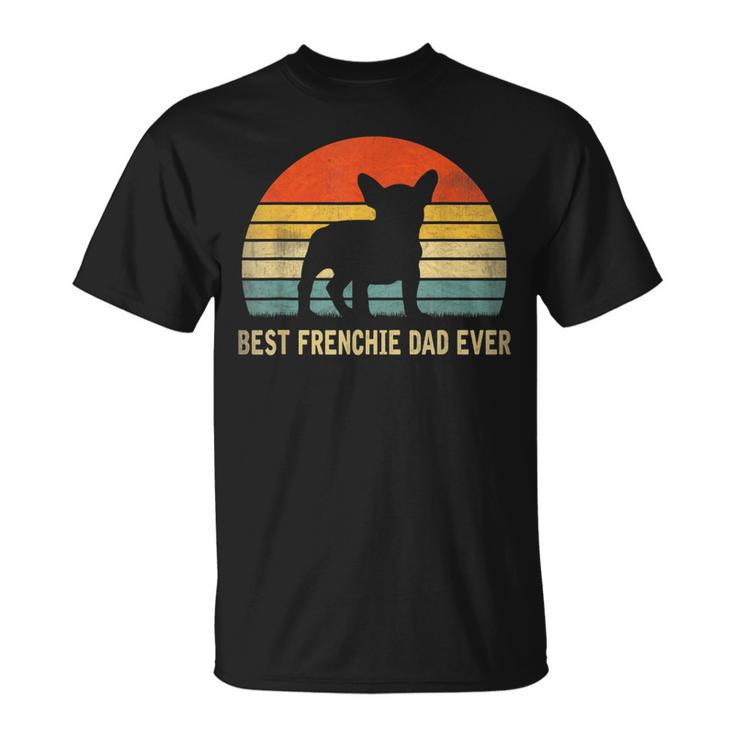 Mens Vintage Best Frenchie Dad Ever Father Day For Dad T-Shirt