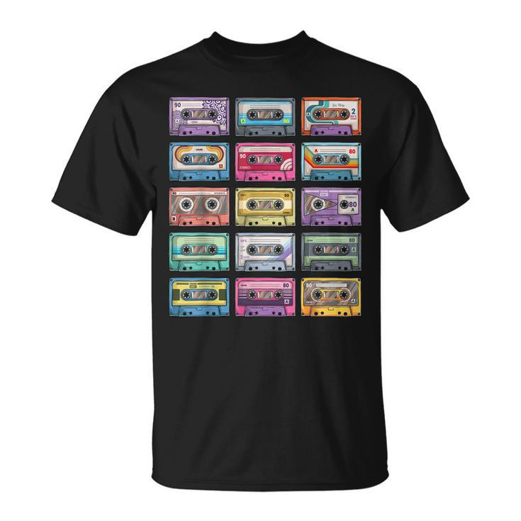 Vintage Cassette Tapes Collection 80S 90S Music Mixtape T-Shirt