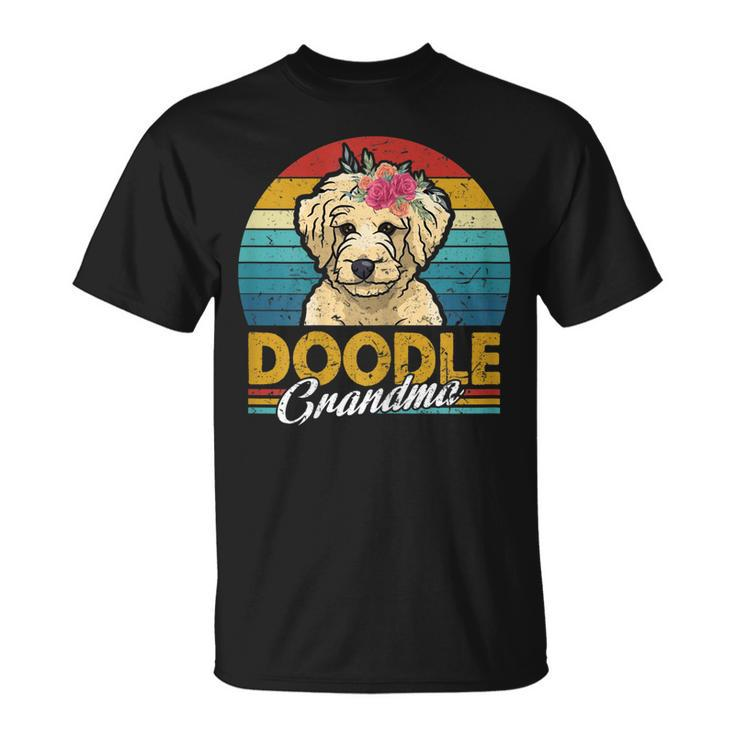 Vintage Doodle Grandma Costume Cute Dog Mom Gift Puppy Unisex T-Shirt