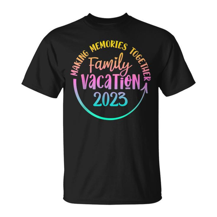 Vintage Family Trip Summer Vacation Beach 2023  Unisex T-Shirt