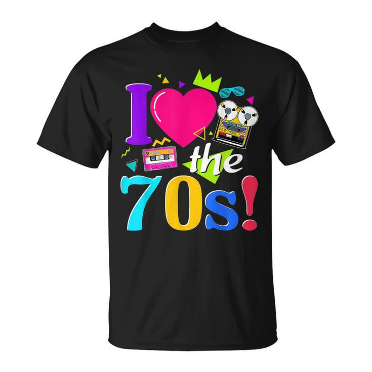 Vintage I Love The 70S Made Me 1970 70S Cassette Tape  Unisex T-Shirt