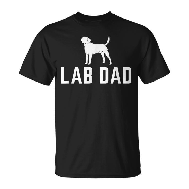 Vintage Lab Dad Labrador Retriever Dog For Men T-Shirt