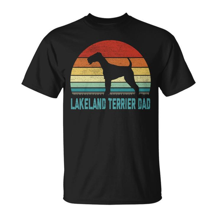 Vintage Lakeland Terrier Dad Dog Lover T-Shirt