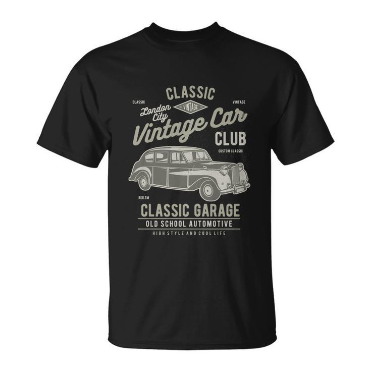 Vintage London Car Unisex T-Shirt