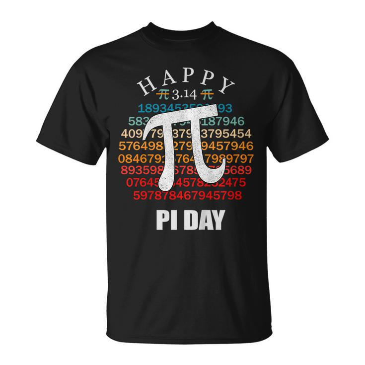 Vintage Pi Day Shirt Math Techer Funny Gifts Happy Pi Day  Unisex T-Shirt