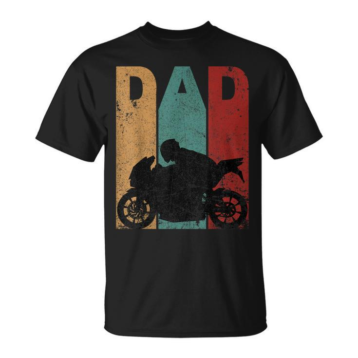 Vintage Sport Bike Dad Fathers Day Biker Motorcycle T-Shirt
