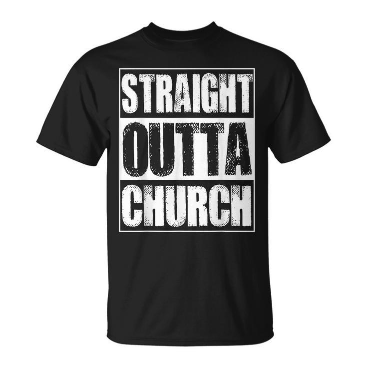 Vintage Straight Outta Church T-Shirt
