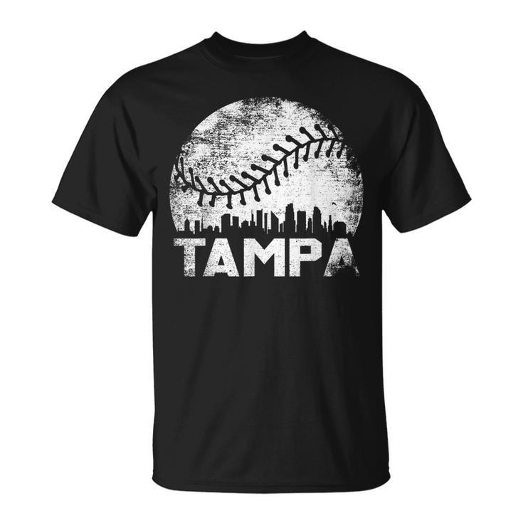 Vintage Tampa Baseball Florida Skyline Apparel Souvenir Men  Unisex T-Shirt